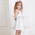 2015 beautiful girl flower dress design,cute france style summer sleeveless dress